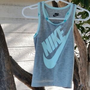 Nike girl tank top size 2T  color teal tint